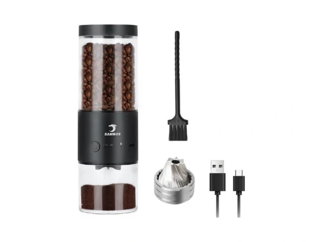 Sanmas Electric Burr Coffee Grinder With Stainless… Code
