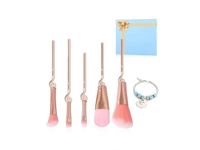 Anime Theme Cosmetic Brush Set 6pcs With Bracelet… Code