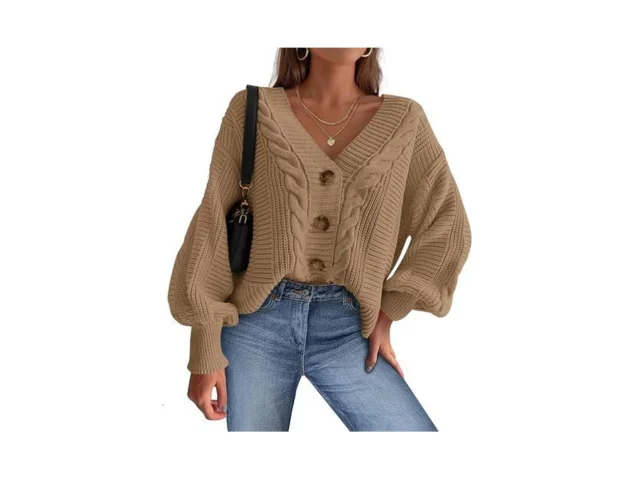 Dowerme Cardigan Sweaters For Women Fall Fashion… Code