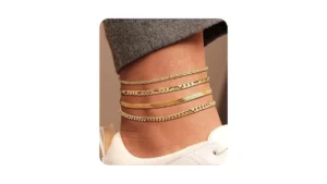 Shownee Gold Ankle Bracelets For Women 14k Gold… Code