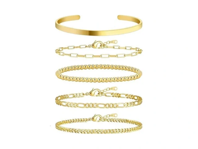 Wowshow Gold Bracelets For Women Bracelet Stack Set… Code