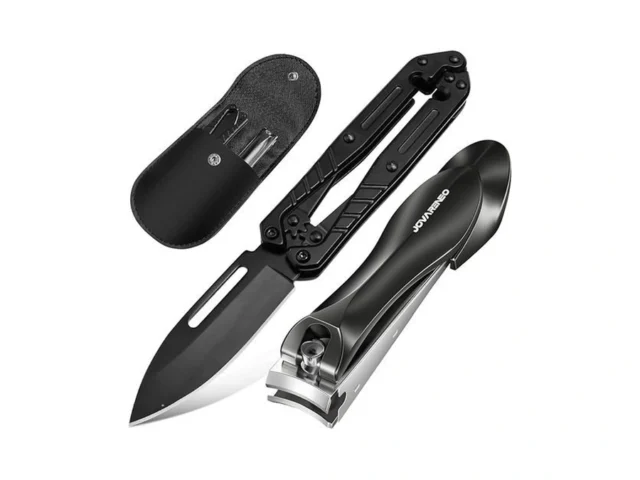 Edc Pocket Knife And Nail Clipper Set Premium… Code