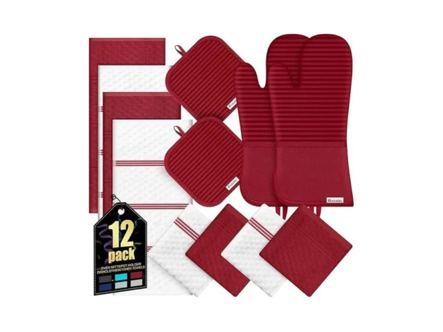 Oven Mitts Kitchen Towels And Dishcloths With Pot… Code