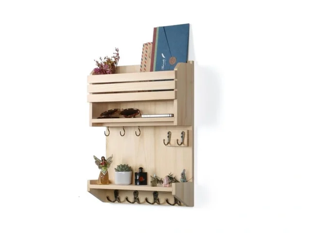 Hekfl Key Holder Wall Mounted Mail Organizer Keys… Coupon