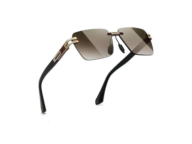 Sungait Rimless Rectangle Sunglasses Square… Code