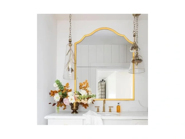 Autdot Vanity Mirror For Wall With Gold Arched… Code