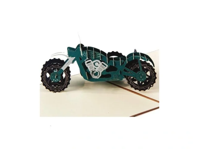 Enjoypro Motorcycle Pop Up Card 3d Laser Cut… Code