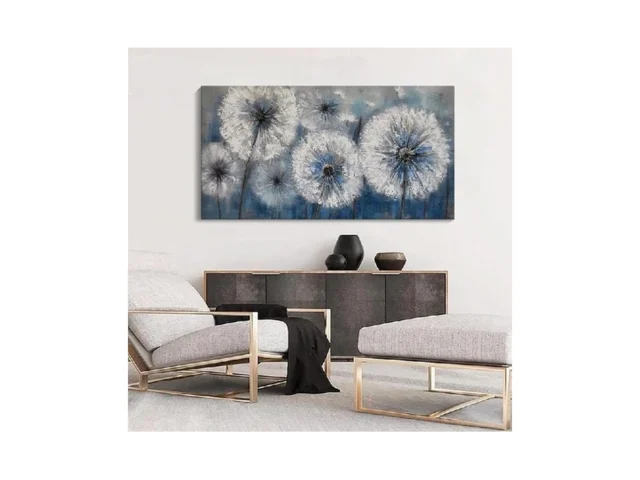 Dandelion Painting Wall Art Canvas Print Picture… Coupon
