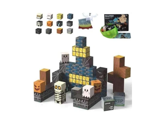 Amdohai Magnetic Blocks Kids Skeleton Toy Halloween… Code
