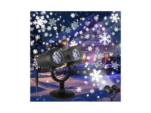 Christmas Snowflake Projector Lights Outdoor Double… Code
