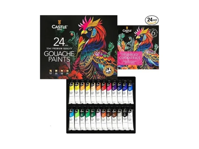 Castle Art Supplies 24 Piece Gouache Tube Set New… Coupon