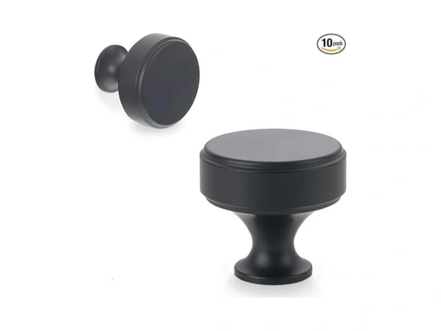 Bukobyhe 10 Pack Kitchen Cabinet Knobs Matte Black… Coupon