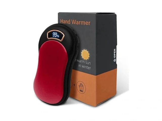 Electric Hand Warmer Rechargeable Red 1 Pack… Code