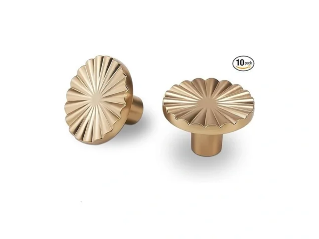 Bukobyhe 10 Pack Kitchen Cabinet Knobs Champagne… Coupon