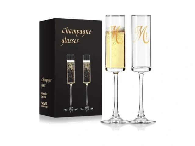Frutpunch Champagne Glasses Mr And Mrs Champagne… Coupon