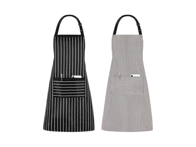 Jubatus 2 Pack Kitchen Aprons Striped Cooking Chef… Coupon