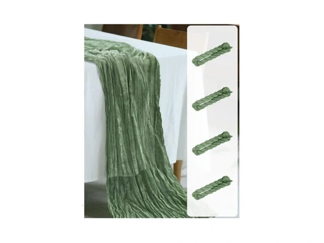 Easy Home 4 Pack 35×120 Inches Cheesecloth Table… Code