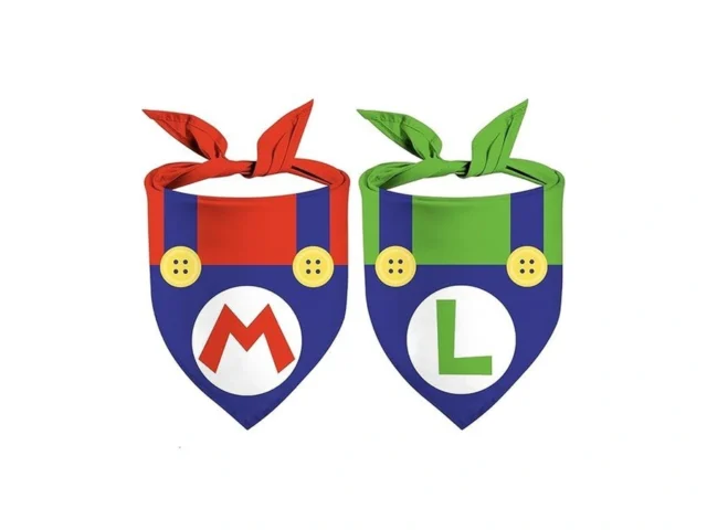 Mushroom Dog Bandanas Funny Gamers Triangle Bibs… Code