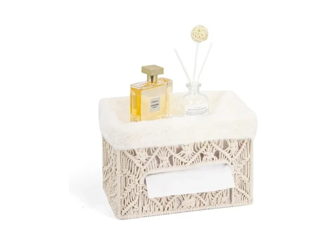 Opulane Rectangle Tissue Box Cover With Tray Boho… Code