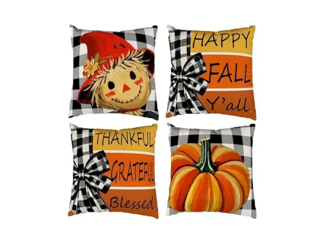 Kaiwern Pumpkin Fall Decorative Throw Pillow Covers… Code