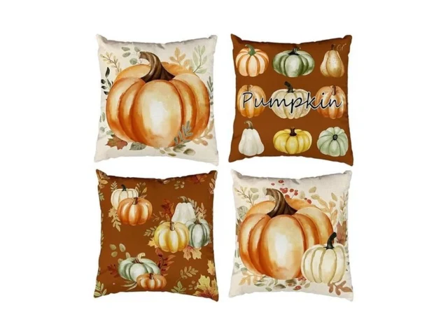 Kaiwern Pumpkin Fall Decorative Throw Pillow Covers… Code