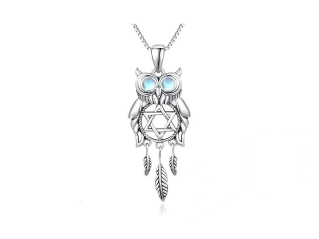 Tughra Owl Necklace For Men S925 Sterling Silver… Coupon