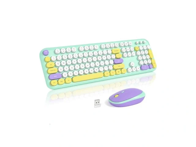 Mofii Wireless Keyboard And Mouse Retro Typewriter… Code
