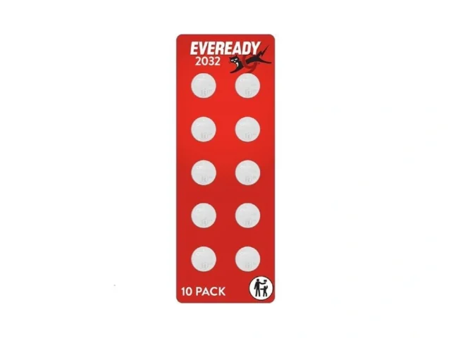 Eveready 2032 Batteries 10 Pack 3v Lithium Coin… Coupon