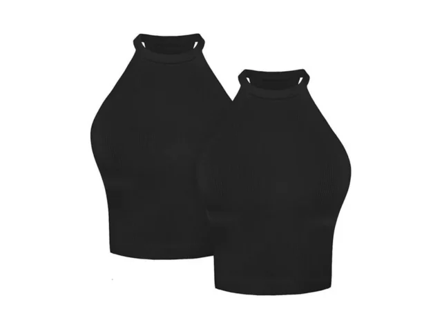 Sunzel Ribbed Tank Tops For Women Halter High Neck… Code