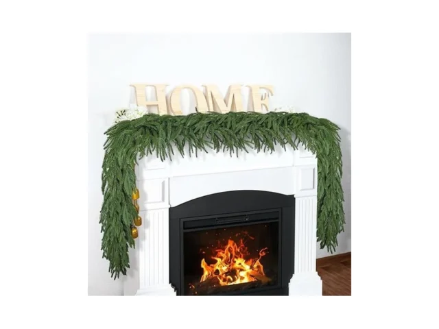9ft Real Touch Norfolk Pine Garland With 120… Coupon
