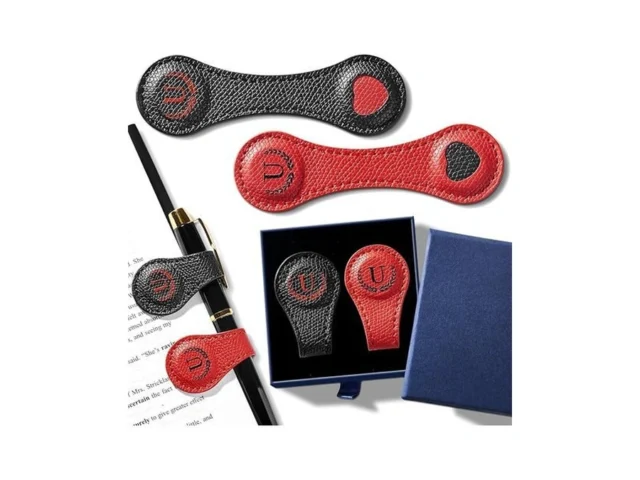 Personalized Magnetic Leather Bookmarks 26 Letters… Code