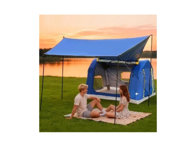 Eolzzi 3-4 Person 3 In 1 Inflatable Tent 60s Setup… Code