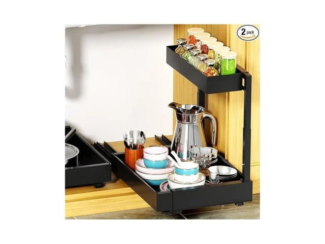 Maywise Under Sink Organizer Pull Out 2 Tier… Code