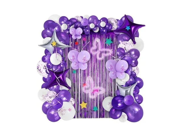 Purple Butterfly Birthday Party Decorations For… Code