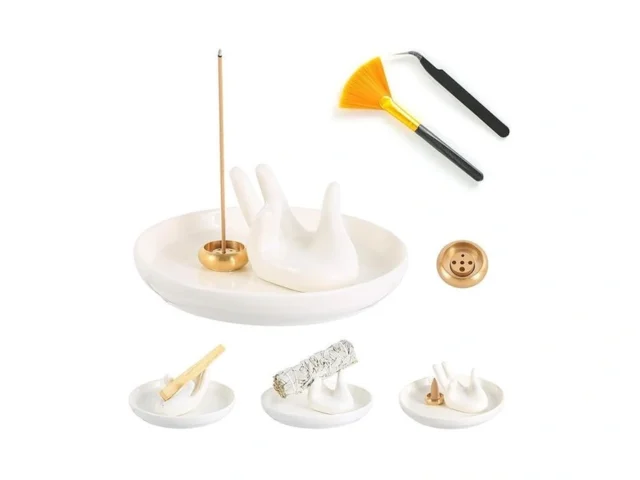 Burtrail Ceramic Incense Holder With Brass Burner… Code