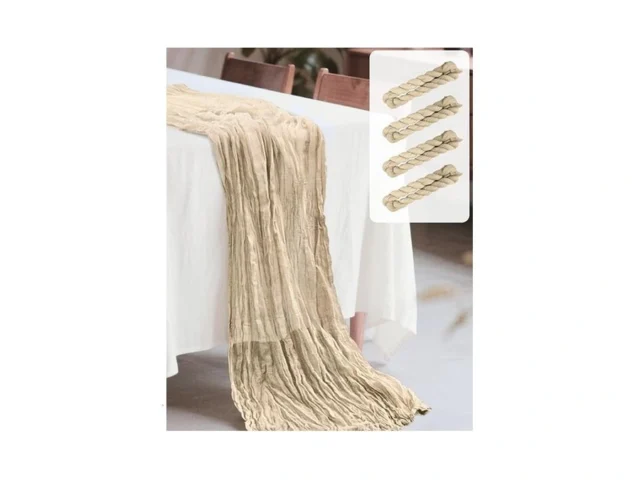 Easy Home 4 Pack 120 Inches Cheesecloth Table… Code