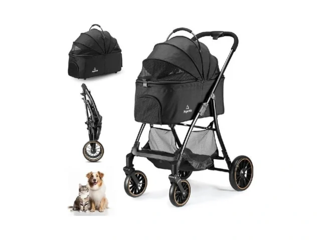 Asperata Pet Stroller For Small Medium Dogs Cats Up… Code