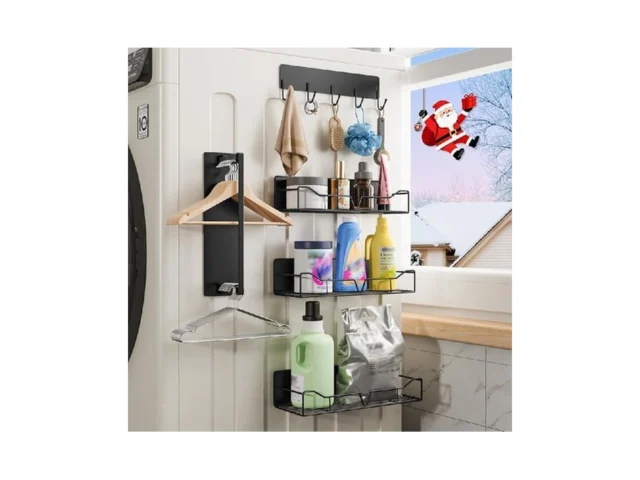 Magnetic Laundry Rack Storage Set 5-piece With… Code