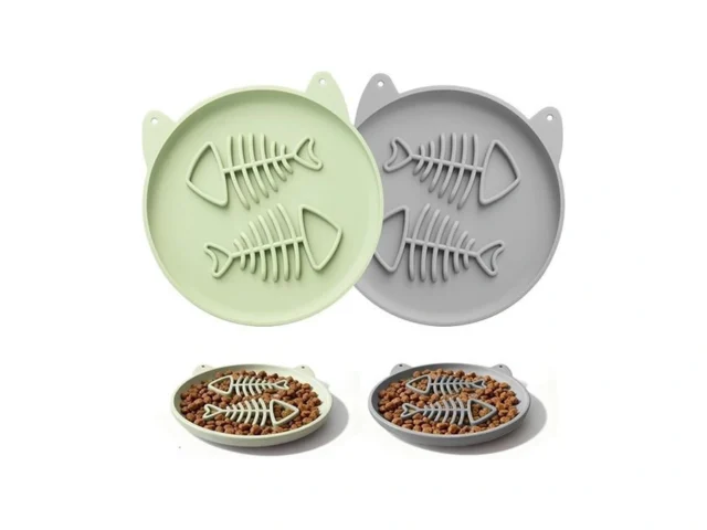 Zonopy Slow Feeder Cat Bowl 2 Pcs Silicone Cat Bowl… Code