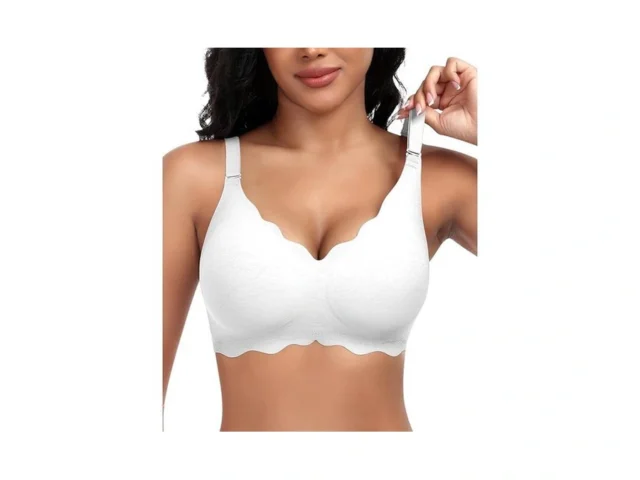 Documo Bras For Women Wireless Bra Scalloped No… Code