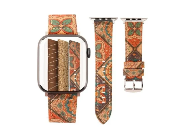 Natural Cork Hybrid Leather Band Compatible With… Code