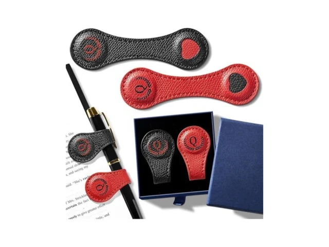 Personalized Magnetic Leather Bookmarks 26 Letters… Code