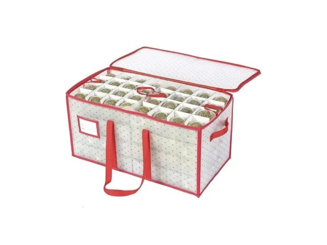 Sattiyrch Plastic Christmas Ornament Storage Box… Code