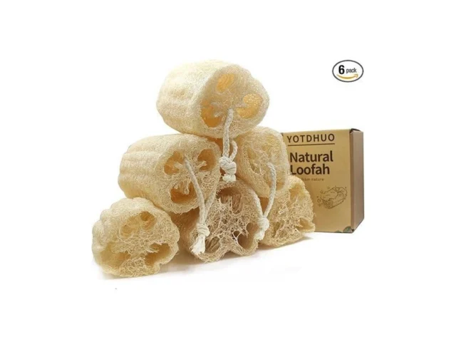 Natural Loofah Sponges Exfoliating Body Scrubber 6… Code