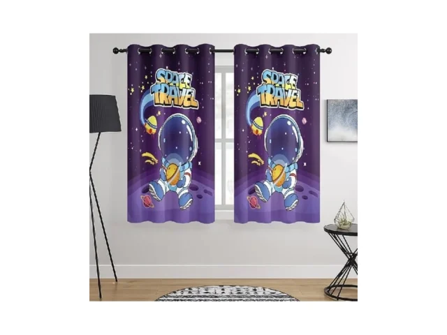 Bohomocasa Kids Space Astronaut Blackout Curtains -…