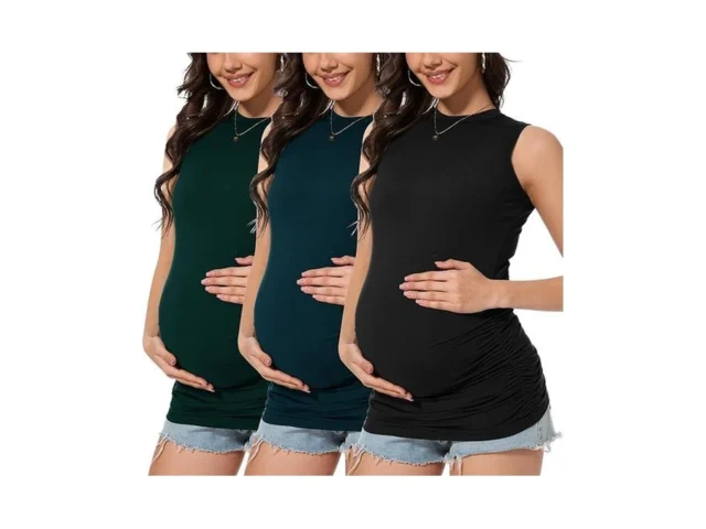 Smallshow Women S Maternity Tank Top Crew Neck… Code