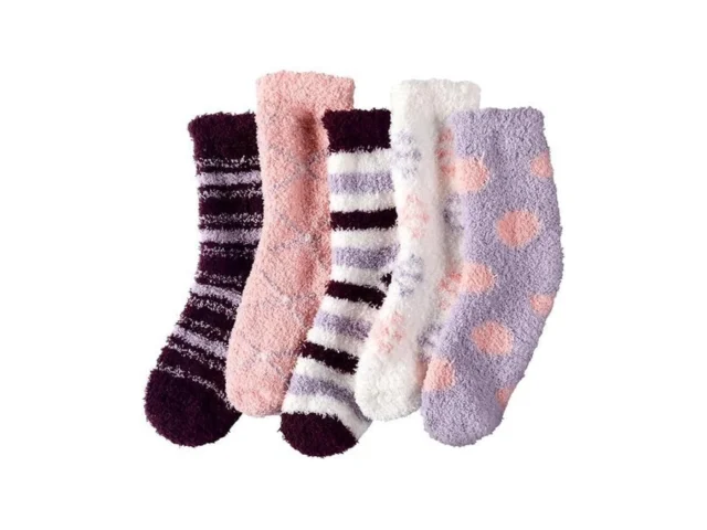 Fauson Fuzzy Socks For Women – 5 Pairs Winter… Code