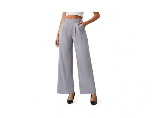Avamo Womens Dress Pants Wide Leg Pull On Stretchy… Code