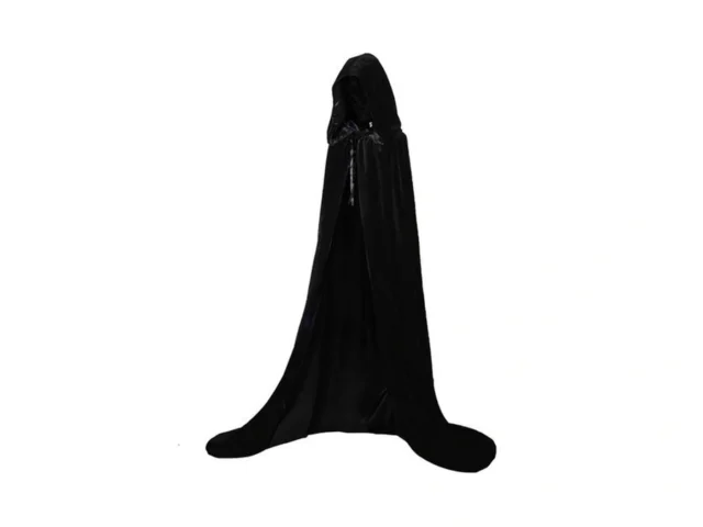 Charm Cstay Double Black Medieval Cloak With Hood… Code
