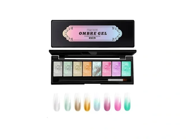Finger Secret 8 Colors Ombre Gel Pat Nail Polish… Code